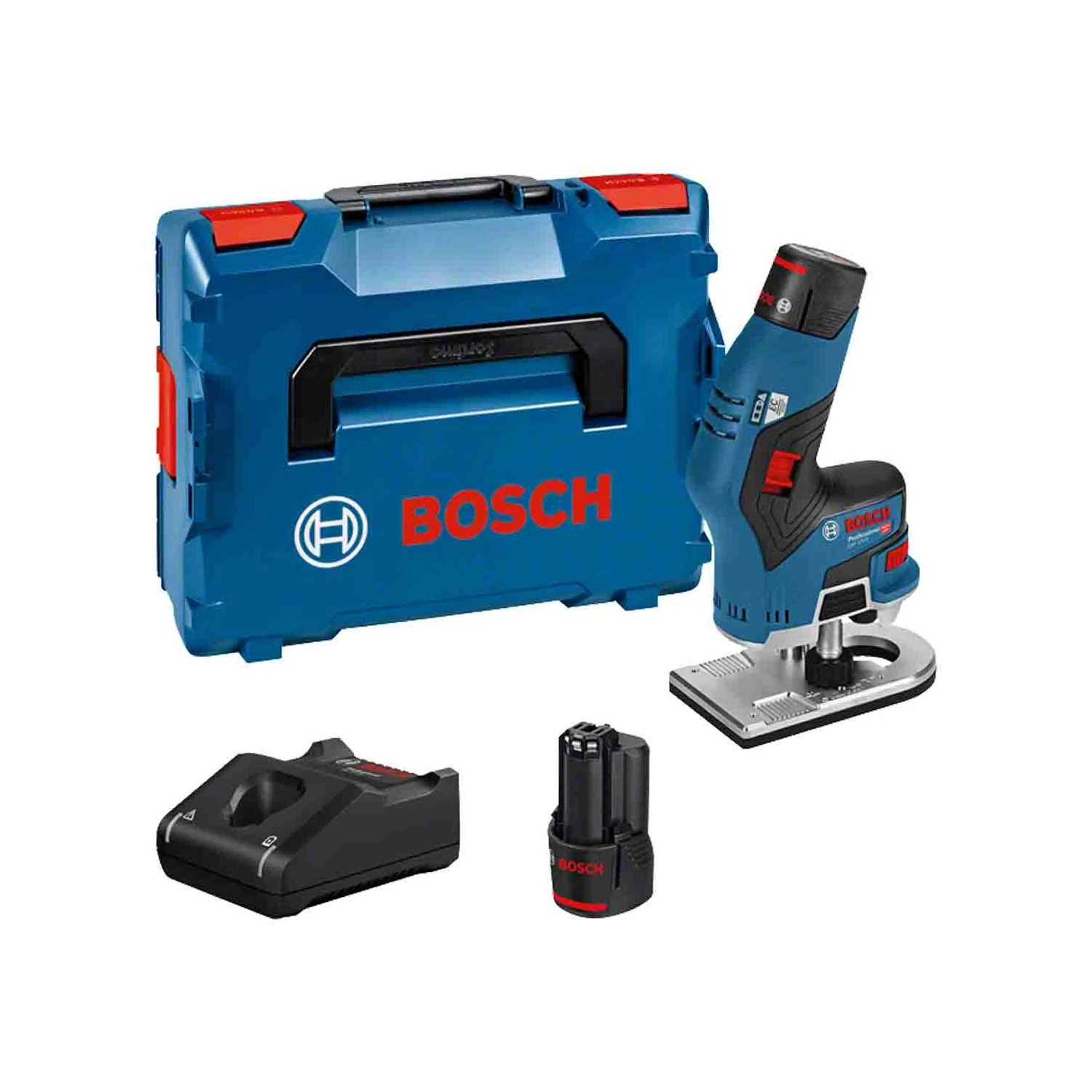 Bosch GKF 12V-8 12V Professional Cordless Brushless Router With 2 X 3.0Ah Batteries, Charger In L-Box - 06016B0070