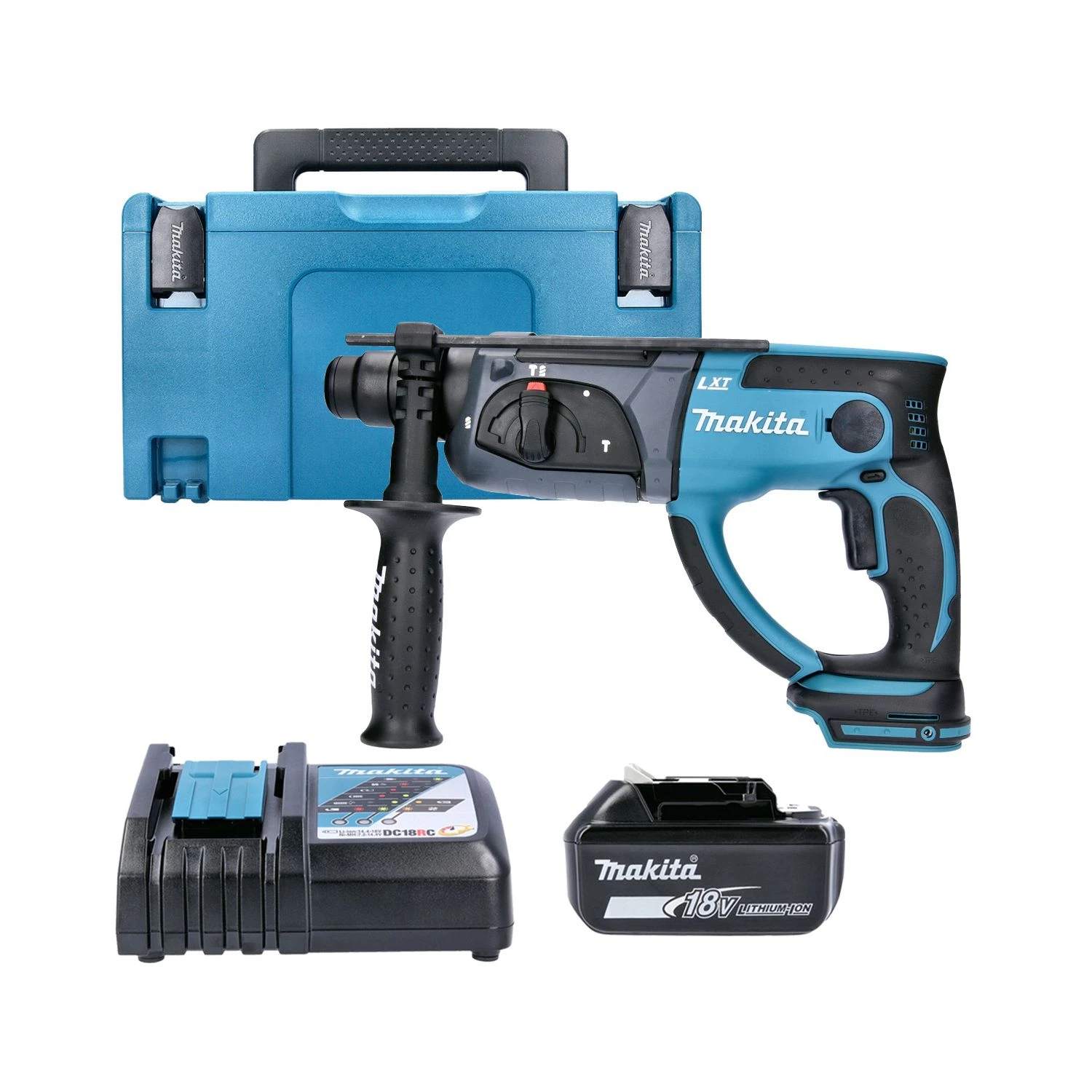 Makita DHR202 18V LXT SDS Plus Hammer Drill With 1 X 5.0Ah Battery, Charger, Case & Inlay - Image 8