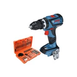 Bosch GSB18V-60 Combi Drill + 56Pc Drill & Screwdriver Bit