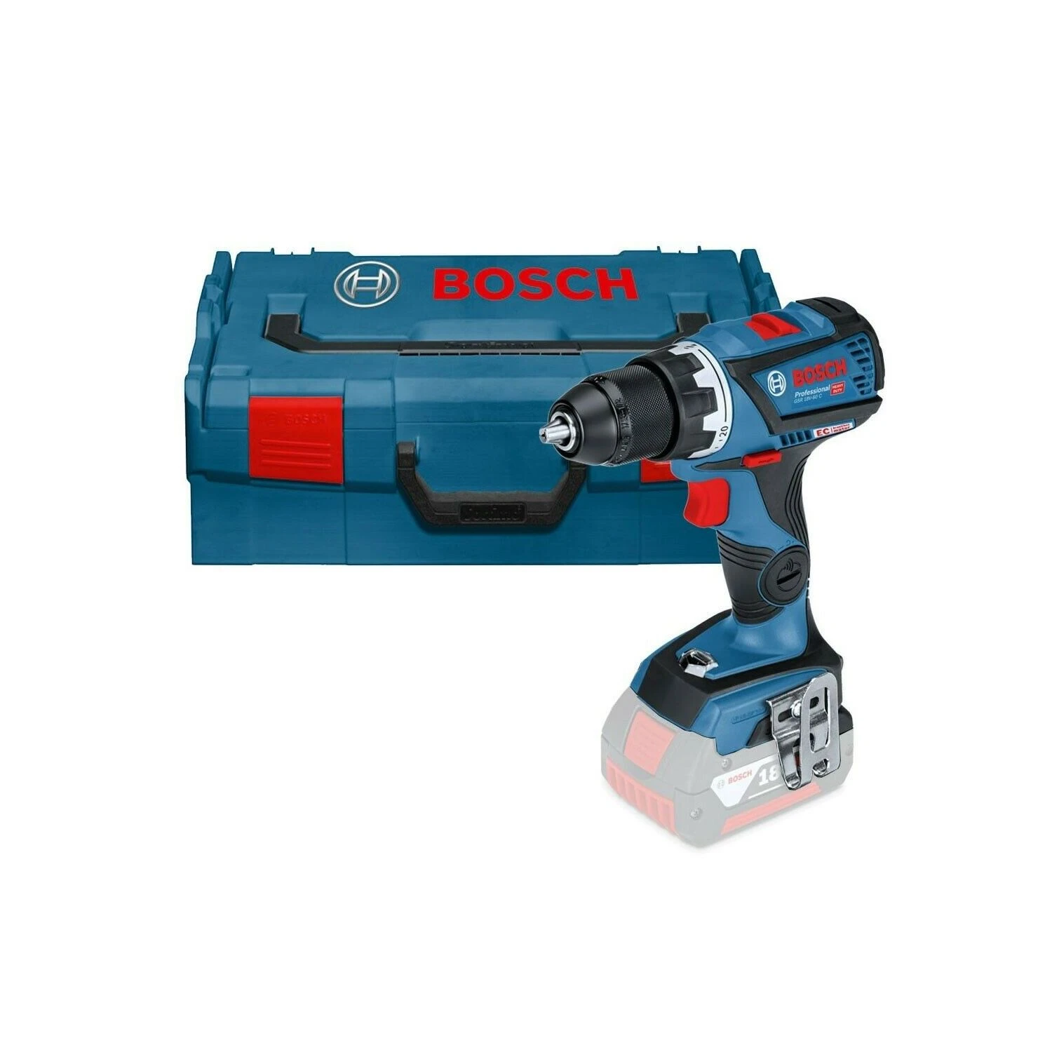 Bosch GSR18V-60 C 18V Professional Cordless Drill Driver In L-BOXX - 06019G1103 - Image 2