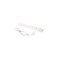 SMJ SMJF6W2IS 6-Way 13A Extension Lead Switched Neon 2m 240V