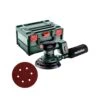 Metabo SXA 18 LTX 150 BL 18V Cordless Brushless 150mm Random Orbital Sander With 25 Piece Sanding Discs & MetaBox