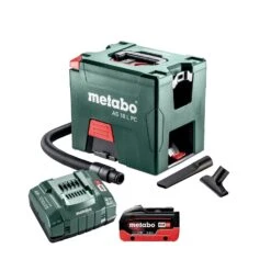 Metabo AS 18 L PC 18V Li-ion L-Class Vacuum Cleaner With 1 X 5.5Ah Battery & Charger