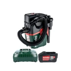 Metabo AS18 HEPA PC COMPACT 18V L Class HEPA Filter Cordless Wet & Dry Vacuum Cleaner With 1 X 4.0Ah Battery & Charger