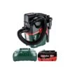 Metabo AS18 HEPA PC COMPACT 18V L Class HEPA Filter Cordless Wet & Dry Vacuum Cleaner With 1 X 5.5Ah Battery & Charger