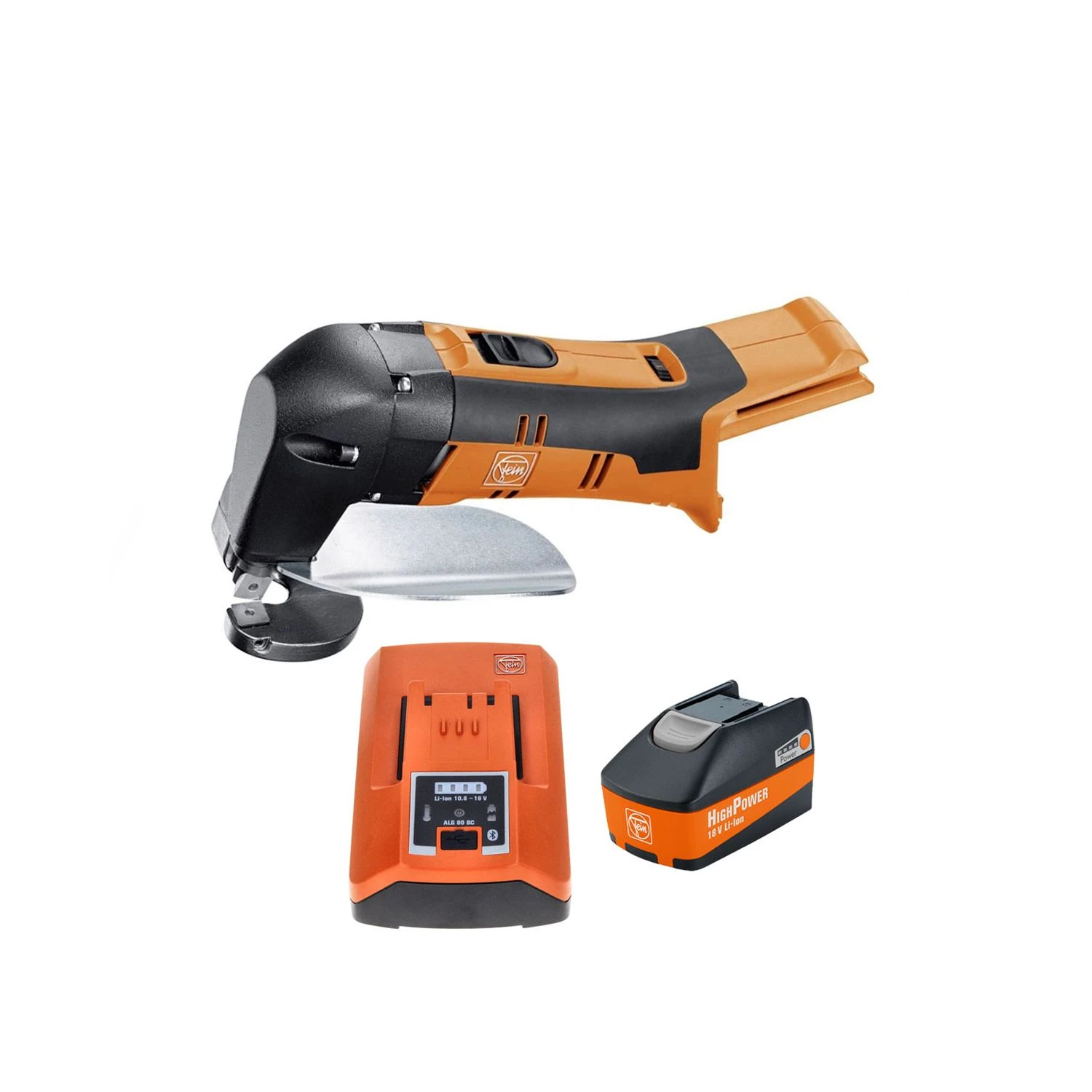 Fein ABLS 18V Select Cordless 1.6mm Sheet Metal Shear With 1 X 5.2Ah Battery & Charger