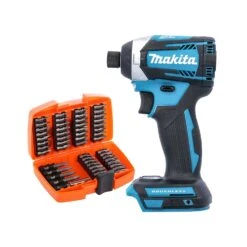 Makita DTD154 18V Li-ion Brushless 1/4" Impact Driver With 49 Piece Screwdriver Bit Set