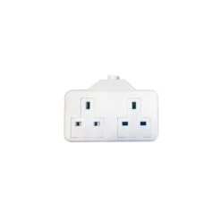 SMJ SMJRTS2GW 13A 2-Gang White Trailing Extension Socket