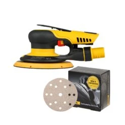 Mirka PROS 650CV 150 Mm Random Orbital Sander 5.0mm With P60 Grit Sanding Discs Pack Of 50