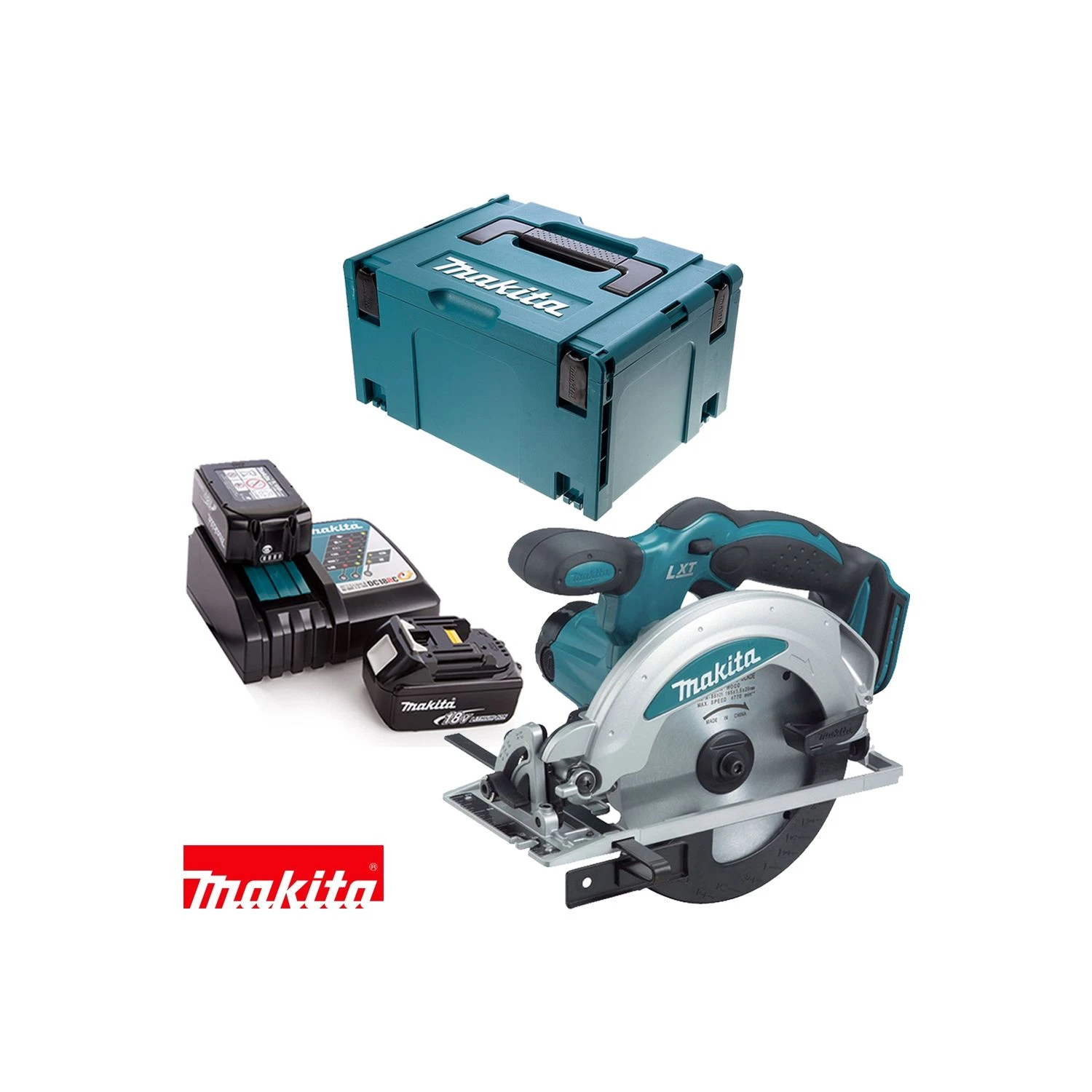 Makita DSS610 18V Circular Saw 165mm With 2 X 3Ah Batteries, Charger & Type 3 Case - Image 9