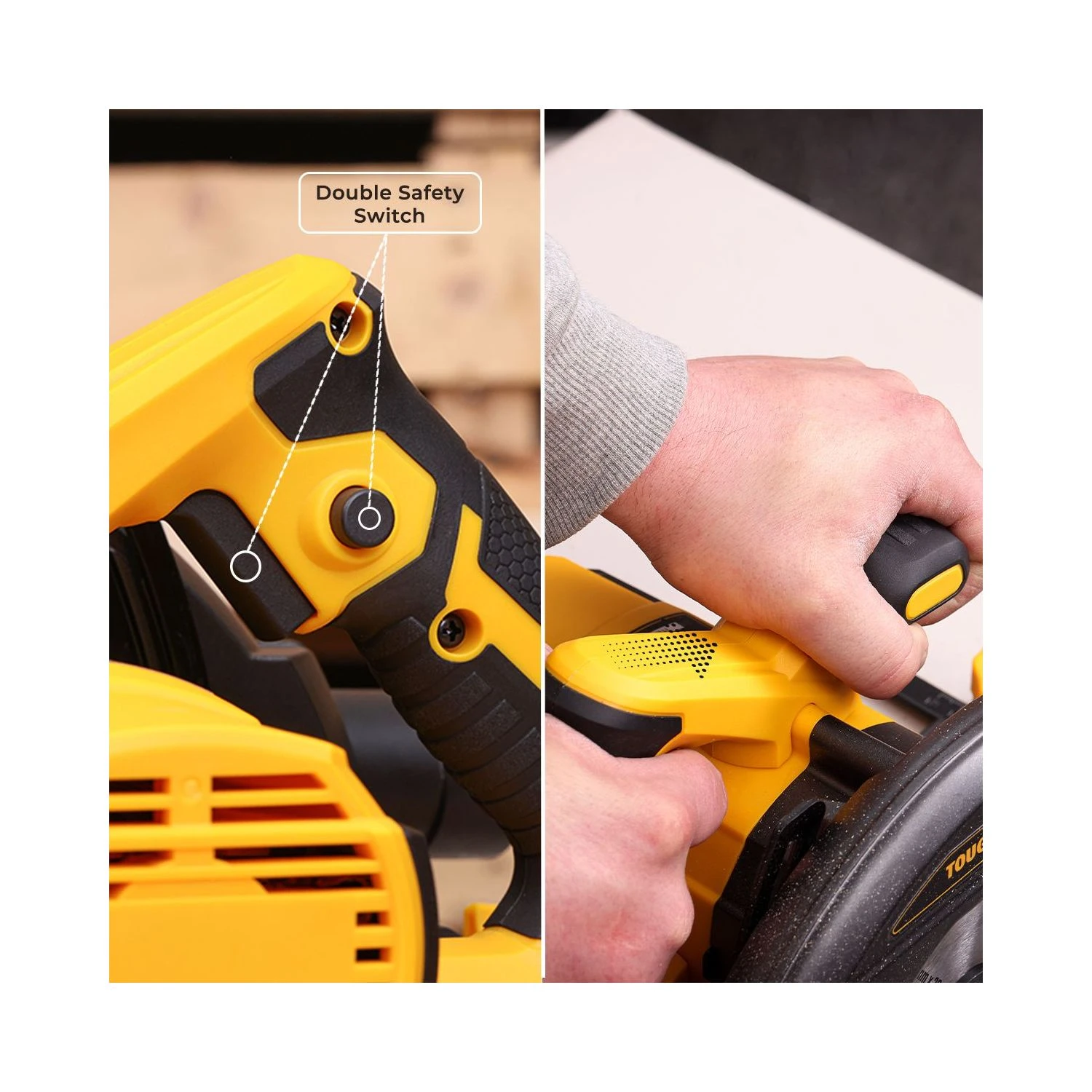 TOUGH MASTER® Circular Saw 1400 W 220-240V 185mm With Parallel Guide & Vacuum Cleaner Adaptor, Blade Diameter ø 185 X ø 20 X 2,5 Mm - Image 7