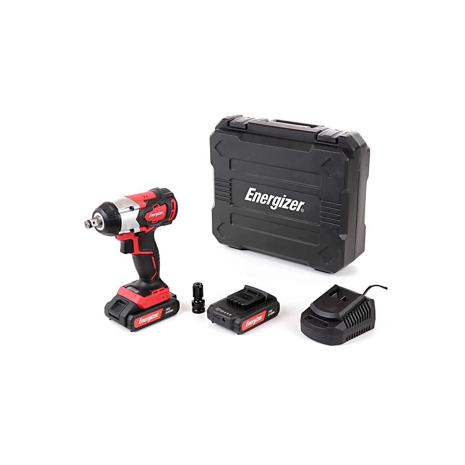 Energizer EZCCB18V2B2AUK 18V Brushless Portable Impact Wrench With 2 X 2Ah Batteries, Charger & Case - Image 14