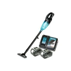 Makita DCL180 18V LXT Cordless Black Vacuum Cleaner With 2 X 4.0Ah Batteries & Charger