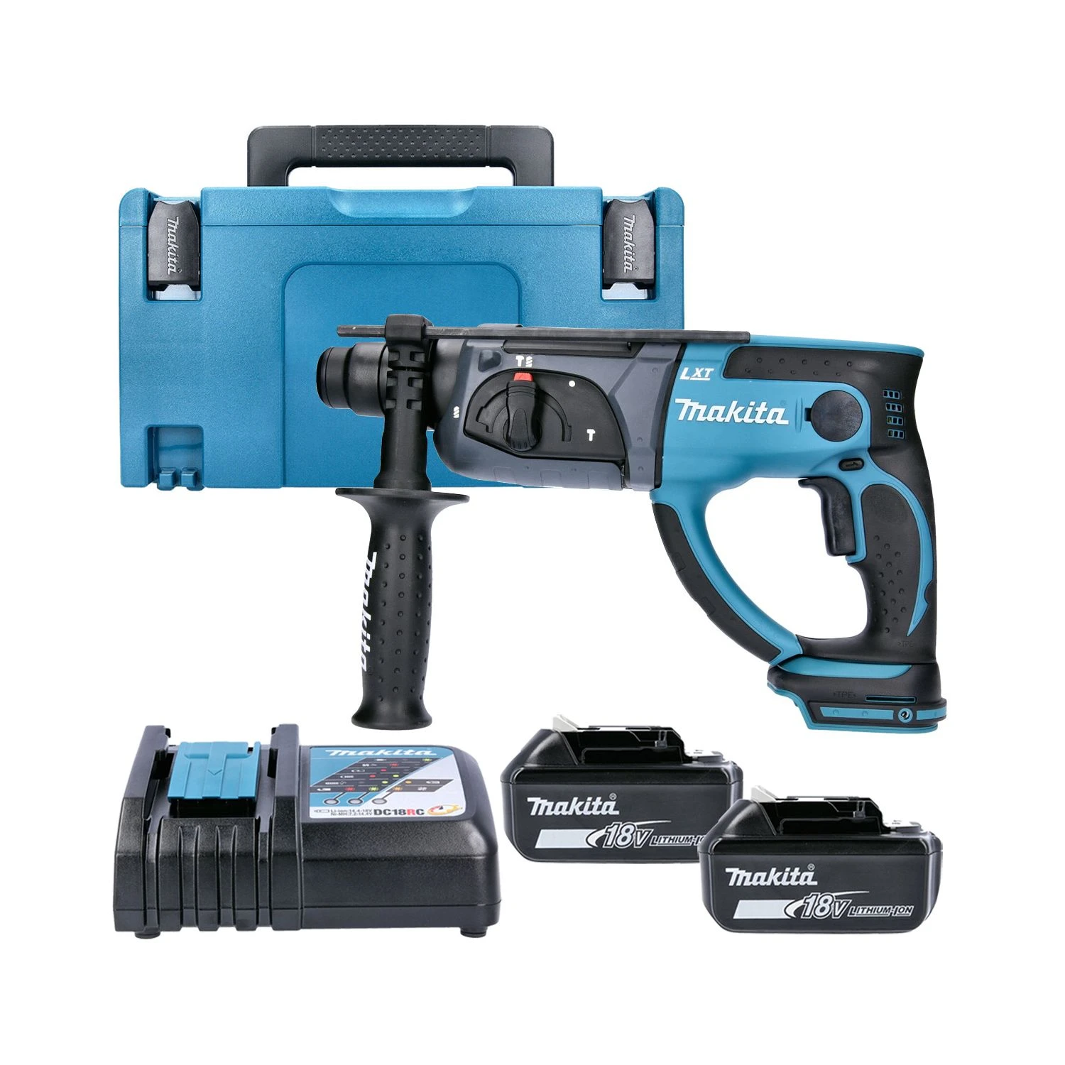 Makita DHR202 18V LXT SDS Plus Hammer Drill With 2 X 4.0Ah Batteries, Charger, Case & Inlay - Image 8