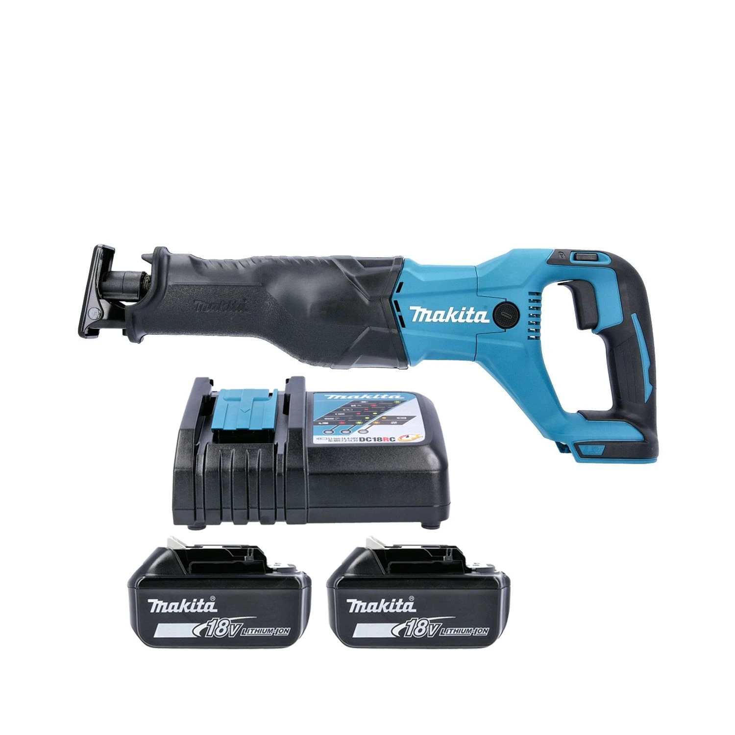 Makita DJR186 18V Cordless Reciprocating Saw With 2 X 4.0Ah Batteries & Charger - Image 8