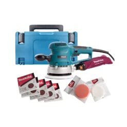 Makita BO6030JX1 310W 150mm Random Orbit Sander With Case & 53 Piece Accessory Set 240V