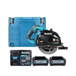 Makita CS002GD201 40Vmax XGT Cordless Brushless 185mm Metal Cutting Saw With 2 X 2.5Ah Batteries, Charger & Case