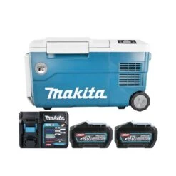 Makita CW001G 40Vmax XGT Cordless Cooler / Warmer Box With 2 X 5.0Ah Batteries & Charger