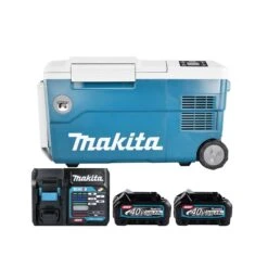 Makita CW001G 40Vmax XGT Cordless Cooler / Warmer Box With 2 X 2.0Ah Batteries & Charger