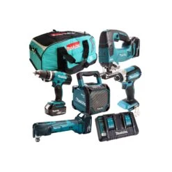 Makita 18V LXT 5Piece Kit With 3 X 5Ah Batteries, Charger