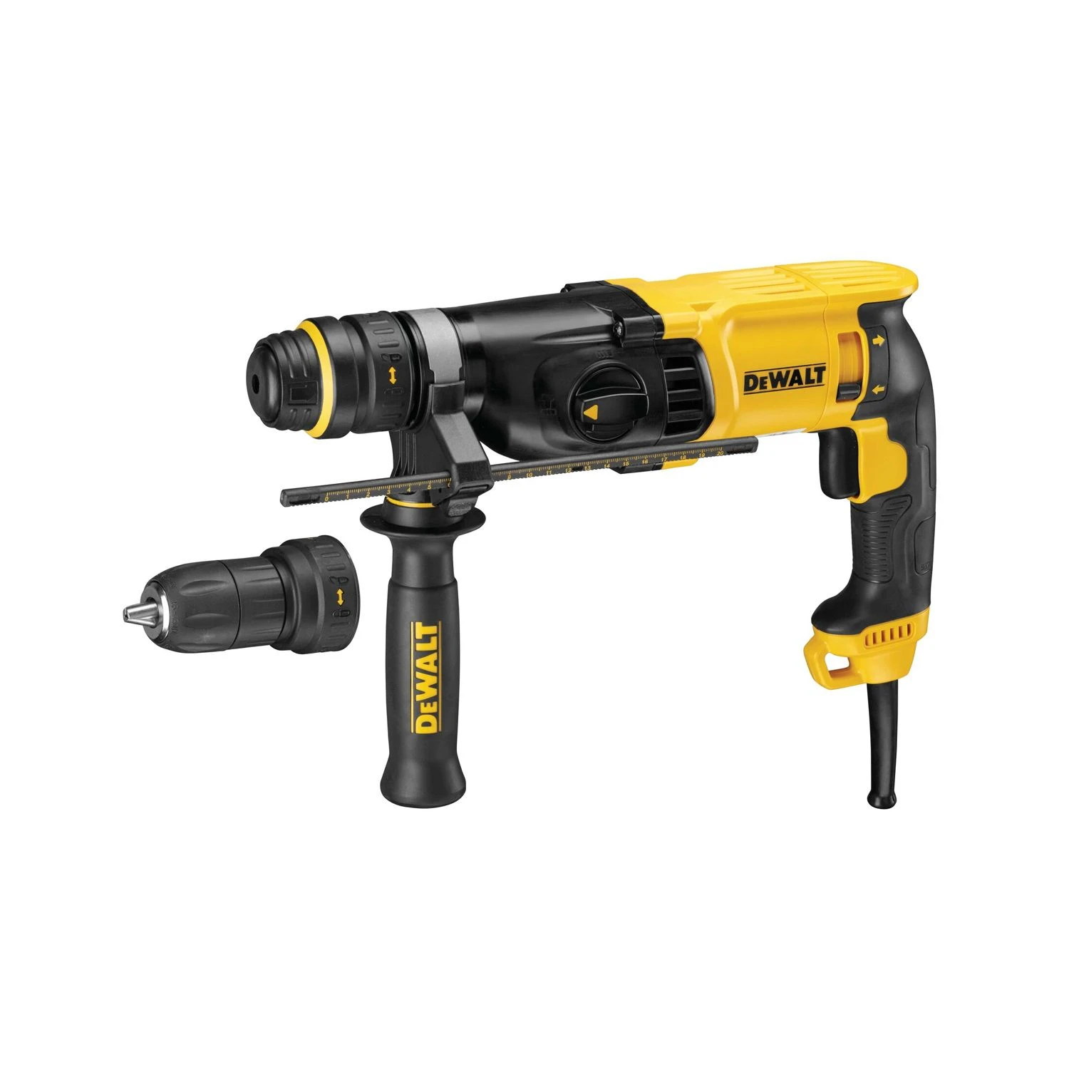 DeWalt D25134K 800W 26mm SDS Plus 3 Mode Hammer Drill With Case 110V - Image 2