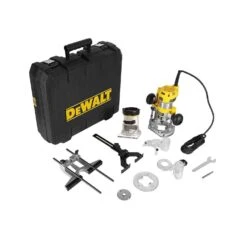 DeWalt D26204K 900W 1/4" Plunge & Fixed Base Router With Case 240V