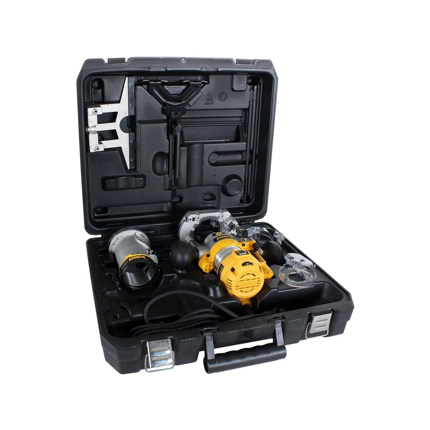 DeWalt D26204K 900W 1/4" Plunge & Fixed Base Router With Case 240V - Image 4
