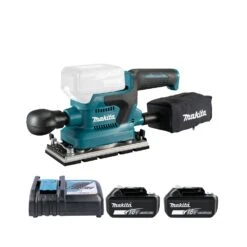 Makita DBO382 18V LXT Cordless Brushless Finishing Sander With 2 X 6.0Ah Batteries & Charger
