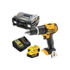 Dewalt DCD785 18V XR 2-Speed Combi Drill With 2 X 4.0Ah Batteries, Charger & Case