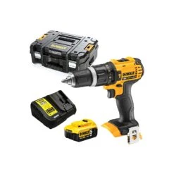 Dewalt DCD785 18V XR 2-Speed Combi Drill With 1 X 5.0Ah Battery, Charger & Case