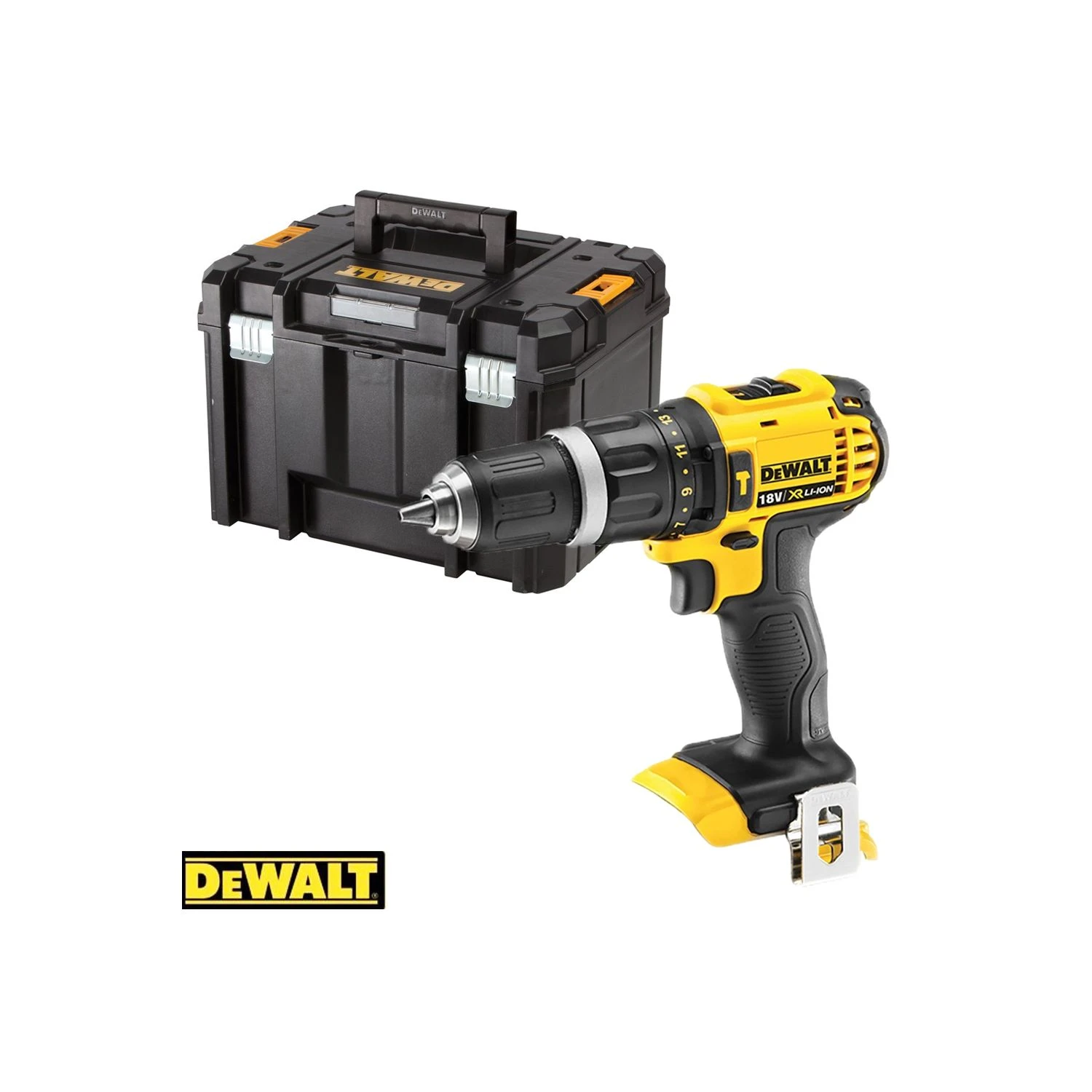 Dewalt DCD785N 18V Combi Drill With DWST1-71195 ToolBox