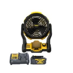 DeWalt DCE512 18V XR Cordless Portable 180° Jobsite Fan With 1 X 4.0Ah Battery & Charger