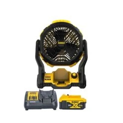 DeWalt DCE512 18V XR Cordless Portable 180° Jobsite Fan With 1 X 5.0 Ah Battery & Charger