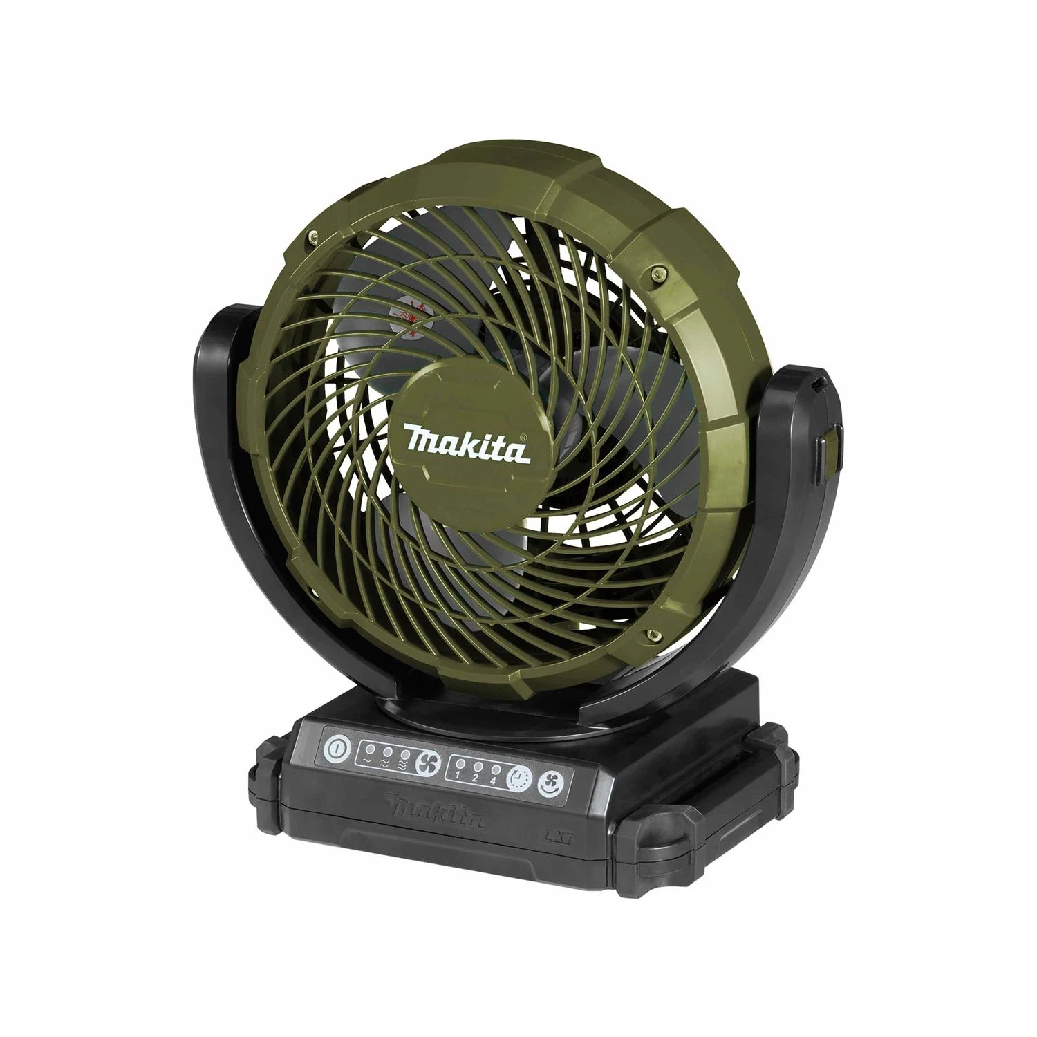 Makita DCF102 14.4V / 18V LXT Cordless Olive Green Portable Fan With 1 X 4.0Ah Battery & Charger - Image 3