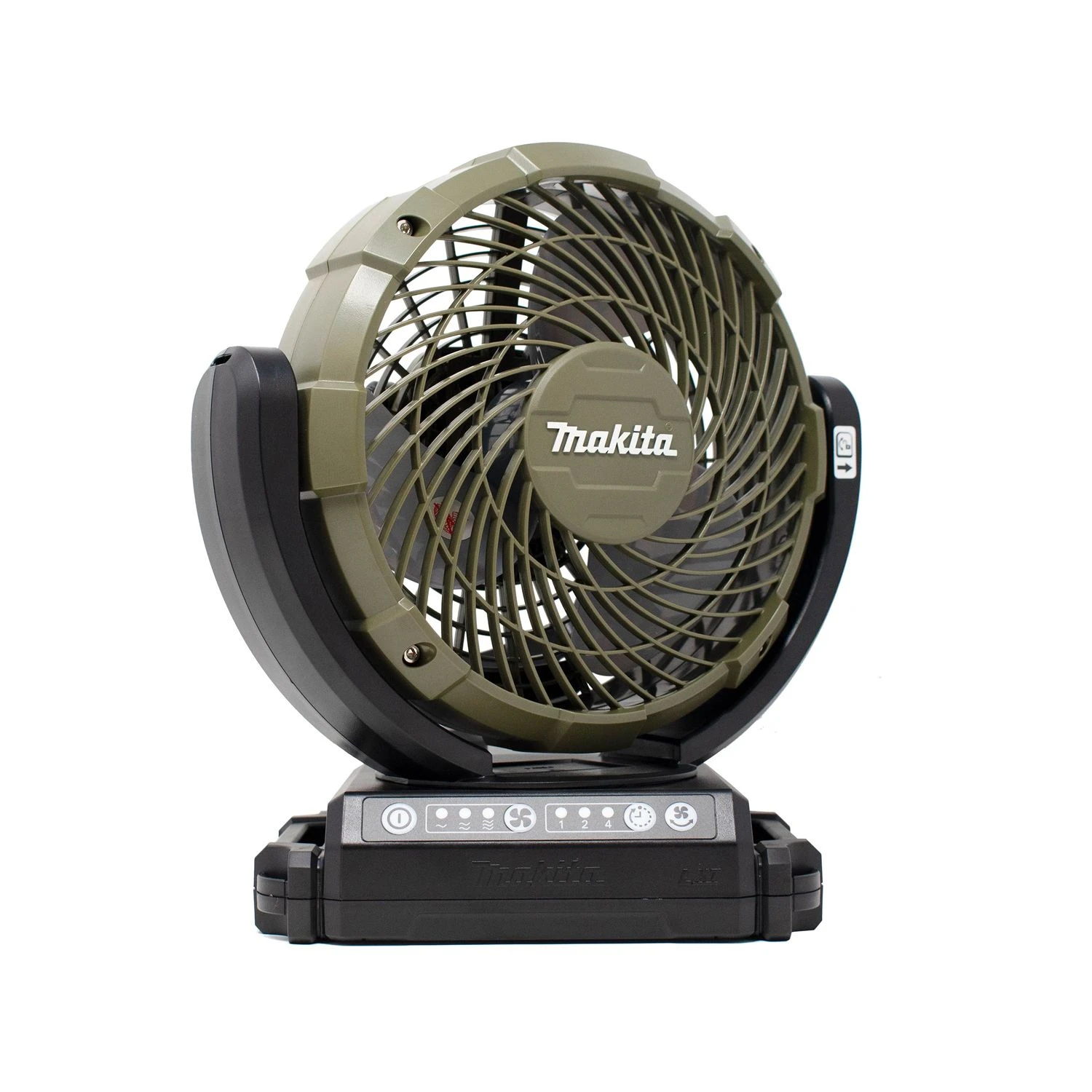 Makita DCF102 14.4V / 18V LXT Cordless Olive Green Portable Fan With 1 X 5.0Ah Battery & Charger - Image 4