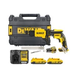 DeWalt DCF620D2K 18V XR Cordless Brushless Collated Drywall Screwdriver With 2 X 2.0Ah Batteries, Charger & TSTAK Case