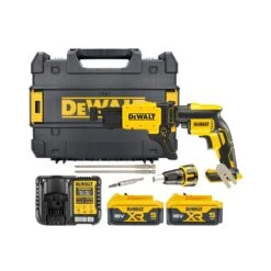 DeWalt DCF620P2K 18V XR Cordless Brushless Collated Drywall Screwdriver With 2 X 5.0Ah Batteries, Charger & TSTAK Case