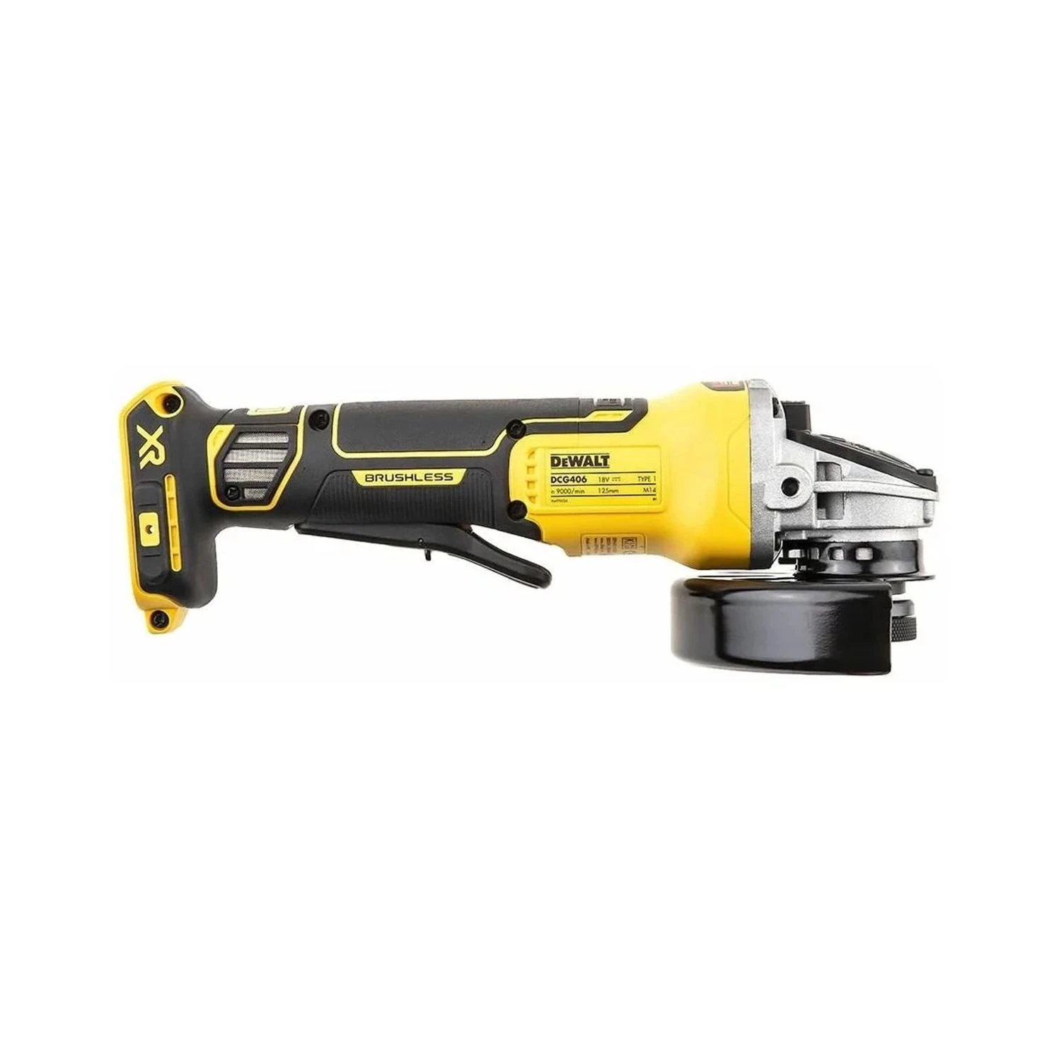 DeWalt DCG406 18V XR 5 Inch / 125mm Brushless Angle Grinder With 2 X 2.0Ah Batteries & Charger - Image 4