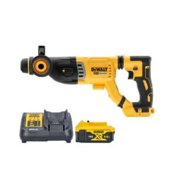 DeWalt DCH263 18V XR Brushless SDS Plus Rotary Hammer Drill With 1 X 5.0Ah Battery & Charger