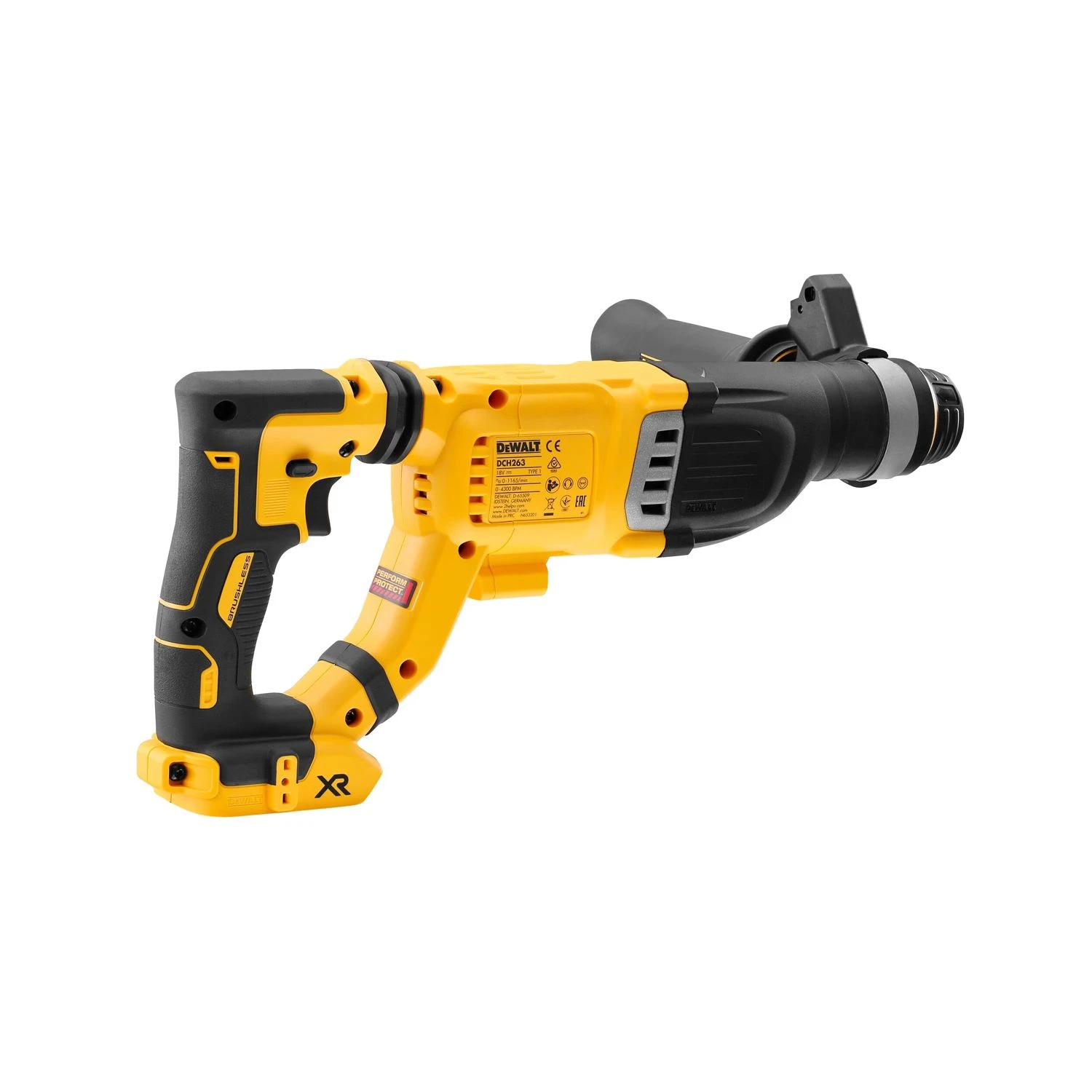 DeWalt DCH263 18V XR Brushless SDS Plus Rotary Hammer Drill With 2 X 2.0Ah Batteries & Charger - Image 4