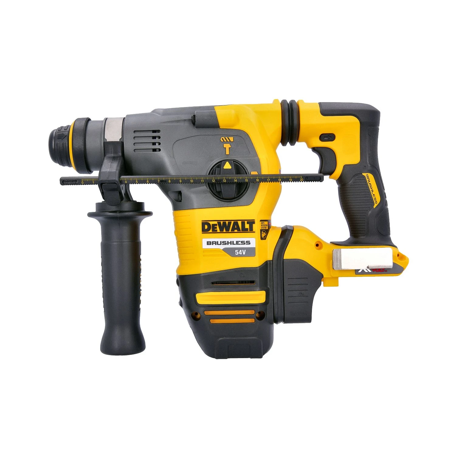 Dewalt DCH333 54V XR Brushless Flexvolt SDS+ Hammer Drill With 2 X 9.0Ah Batteries, Charger & Case - Image 2