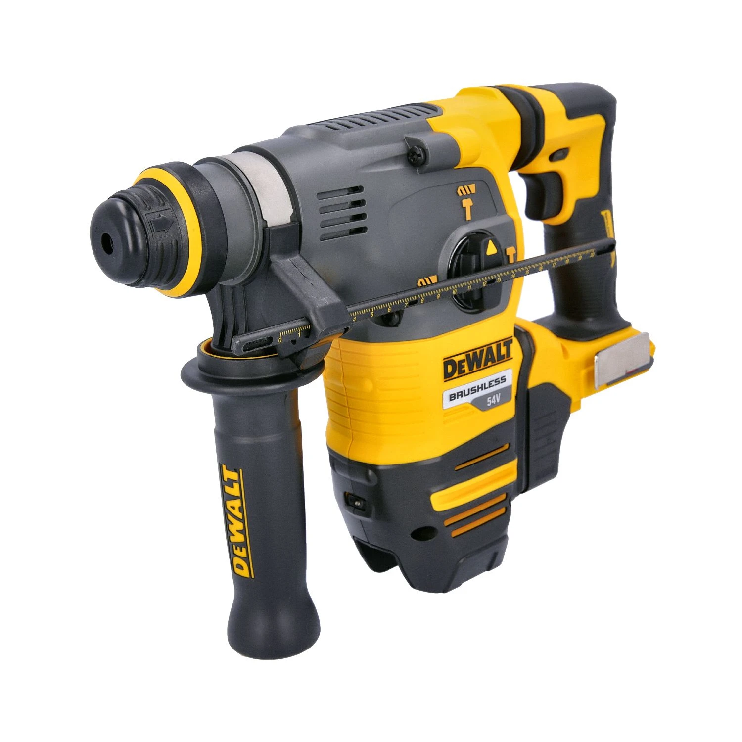 Dewalt DCH333 54V XR Brushless Flexvolt SDS+ Hammer Drill With 2 X 9.0Ah Batteries, Charger & Case - Image 3