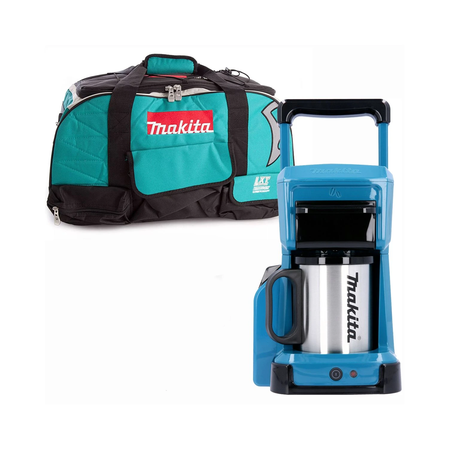 Makita DCM501 12V/18V CXT/LXT Cordless Coffee Maker With LXT400 Tool Bag