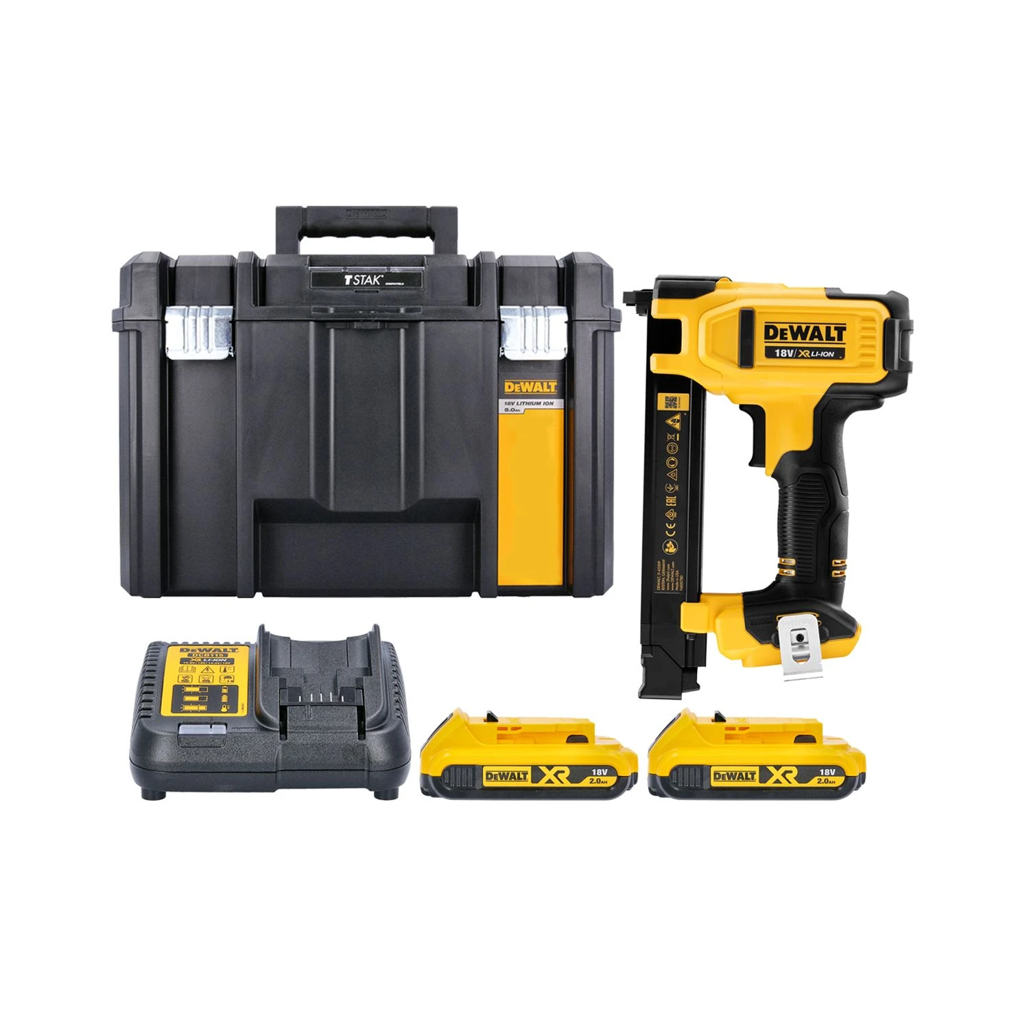 Dewalt DCN701D2 18V XR Electrician Stapler With 2 X 2.0Ah Batteries, Charger & Case