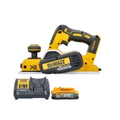 DeWalt DCP580 18V XR Cordless Brushless Planer With 1 X 1.7Ah Powerstack Battery & Charger
