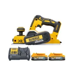 DeWalt DCP580 18V XR Cordless Brushless Planer With 2 X 1.7Ah Powerstack Batteries & Charger