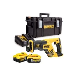 Dewalt DCS367 18V Brushless Reciprocating Saw With 2 X 5.0Ah Batteries, Charger & DS300 Case