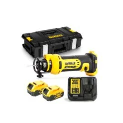 Dewalt DCS551 18V Drywall Cut-Out Tool With 2 X 5.0Ah Batteries, Charger & DS150 Case