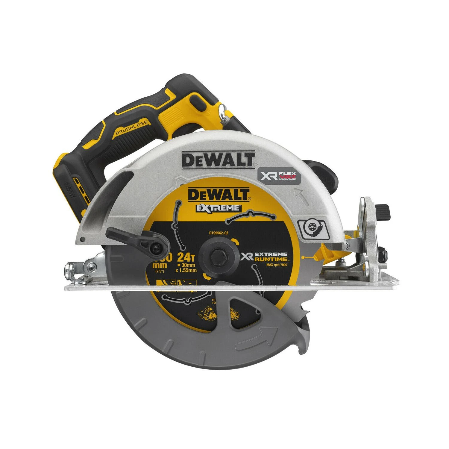 DeWalt DCS573 18V XR Brushless FlexVolt Advantage 190mm Circular Saw With 1 X 4.0Ah Battery, Charger & Case - Image 2