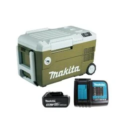 Makita DCW180SFO 18V Cordless Olive Green Cooler/ Warmer Box With 1 X 3.0Ah Battery & Charger
